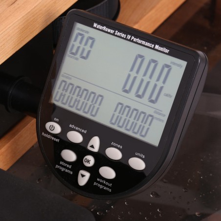 Merisier avec moniteur S4 WATERROWER